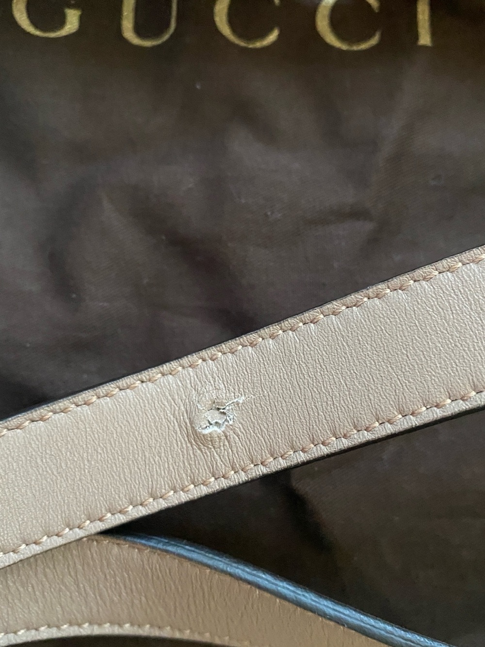 Gucci Dusty Pink Gold 20mm Double G Buckle Belt - Picture 8 of 8